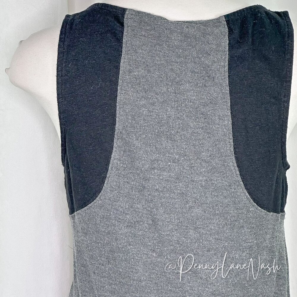 Rock & Republic Colorblock Tank Top Medium M Gray/Black - Picture 7 of 7